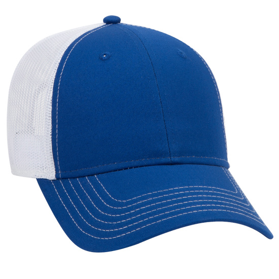 1-Single Embroidered Hat- 6 Panel Low Profile Mesh Back